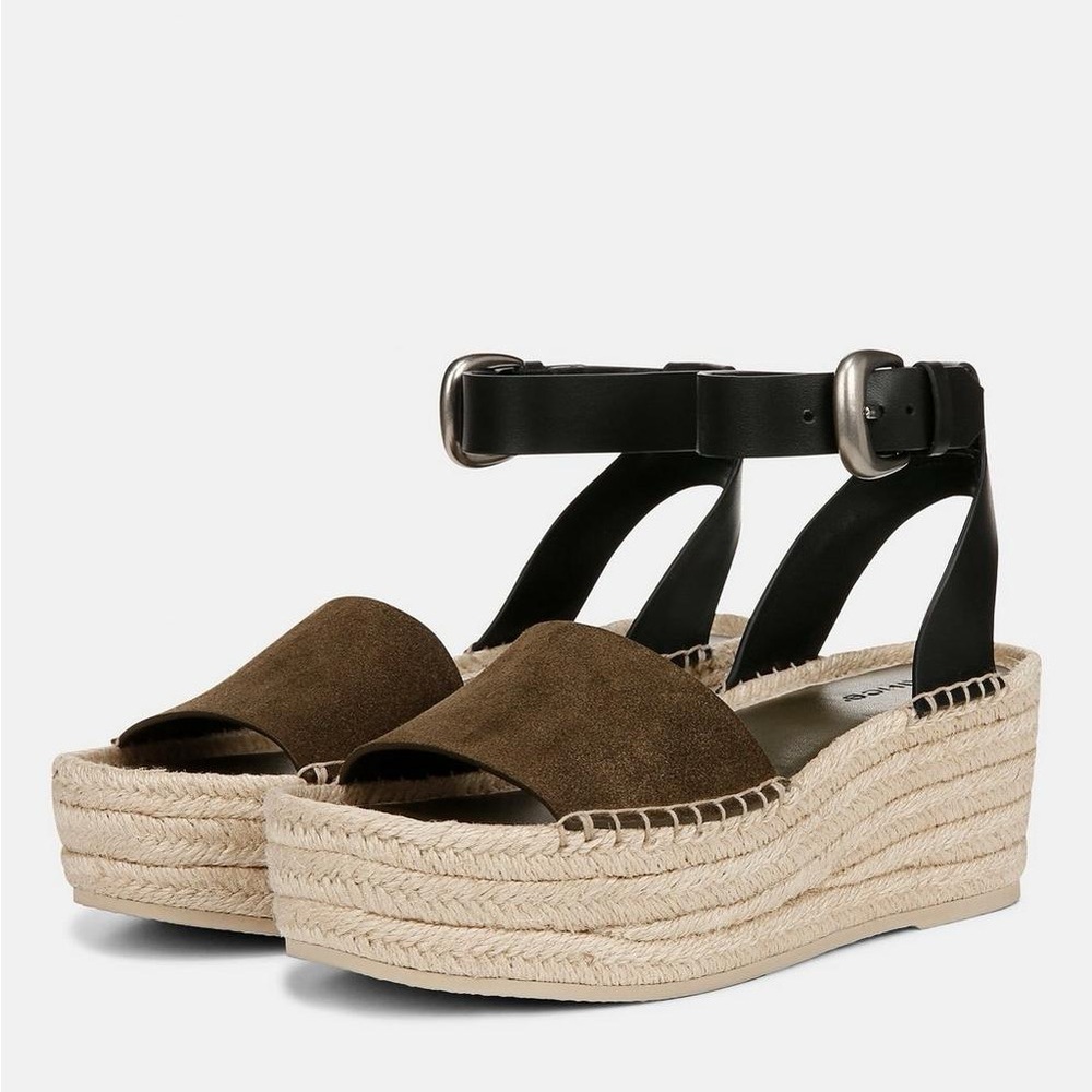 Belisa Suede Platform Espadrille Sandal